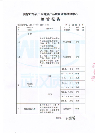 檢測報告