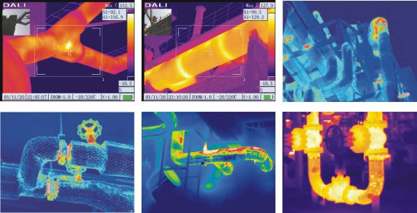 紅外熱像儀管道檢測圖